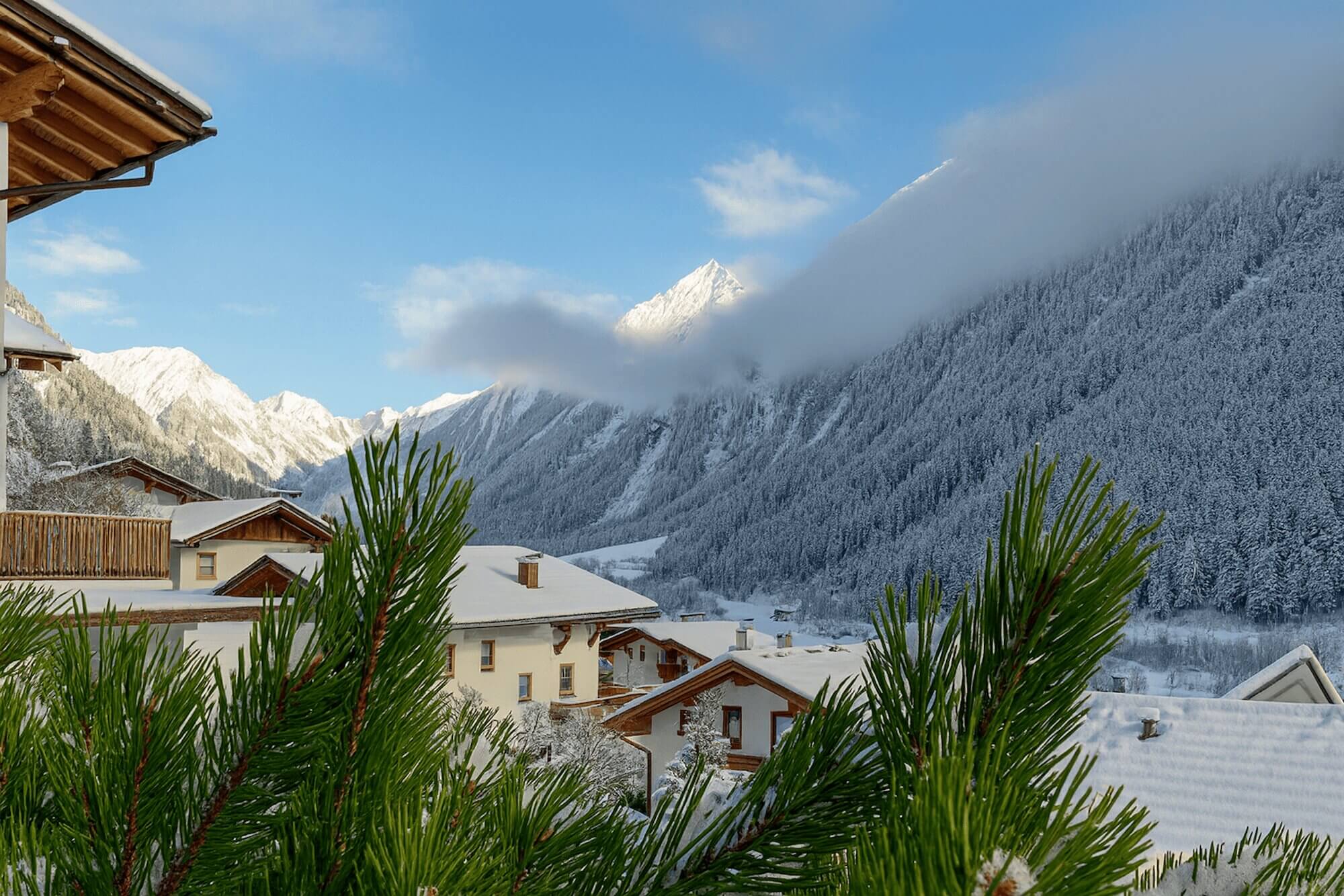 haus-alpenkoenig-laerchenwald-aussicht-winter-bergpanorama-neustift-schnee