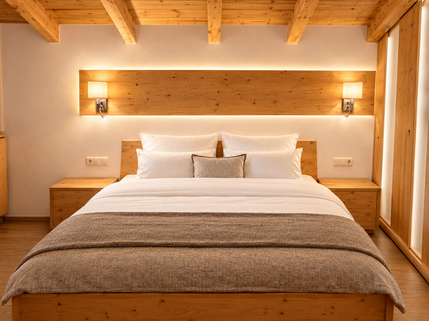 Schlafzimmer mit Bad und WC